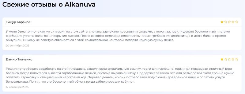 Лжеброкер Alkanuva — разоблачение еще одного представителя мошеннической схемы Лжеброкер Alkanuva — разоблачение еще одного представителя мошеннической схемы