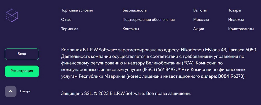 Лжеброкер B. L. R. W. Software охотится за деньгами трейдеров